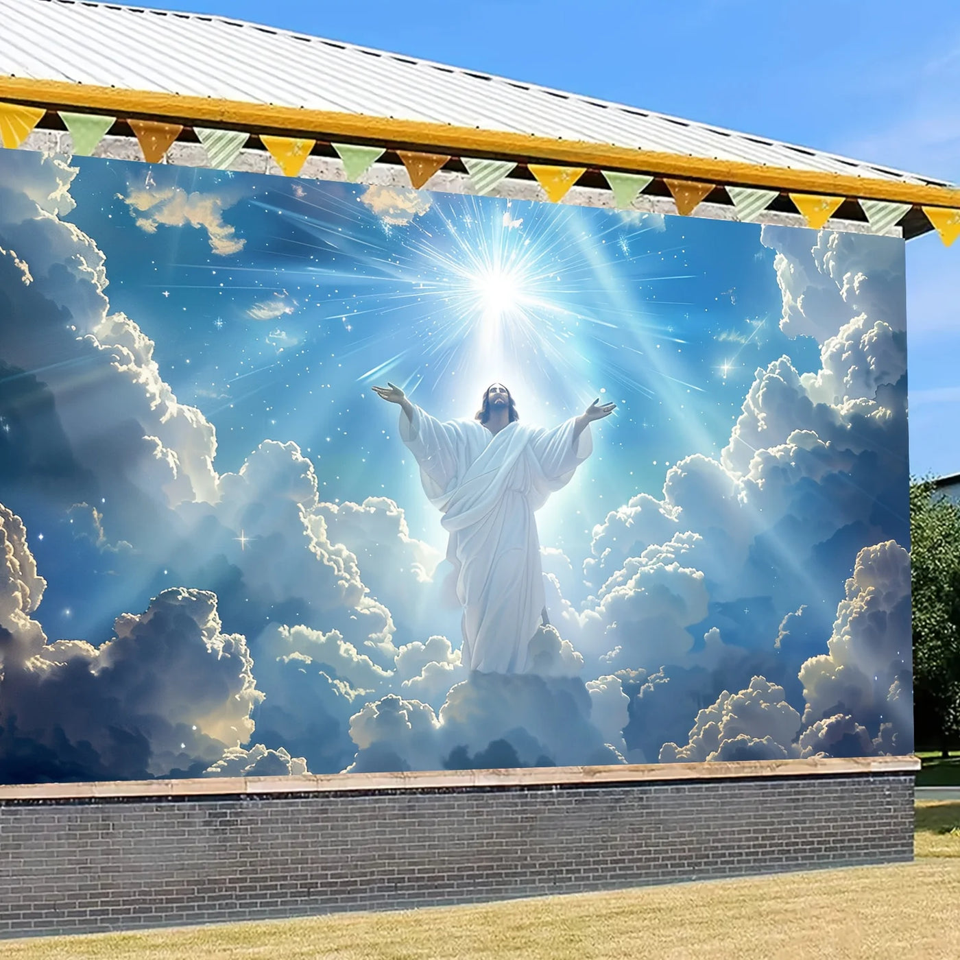 Jesus Christ Ascending in Heaven