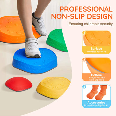 Balance Stepping Stones Montessori Children Toys Sensory Training Fast Shipping!