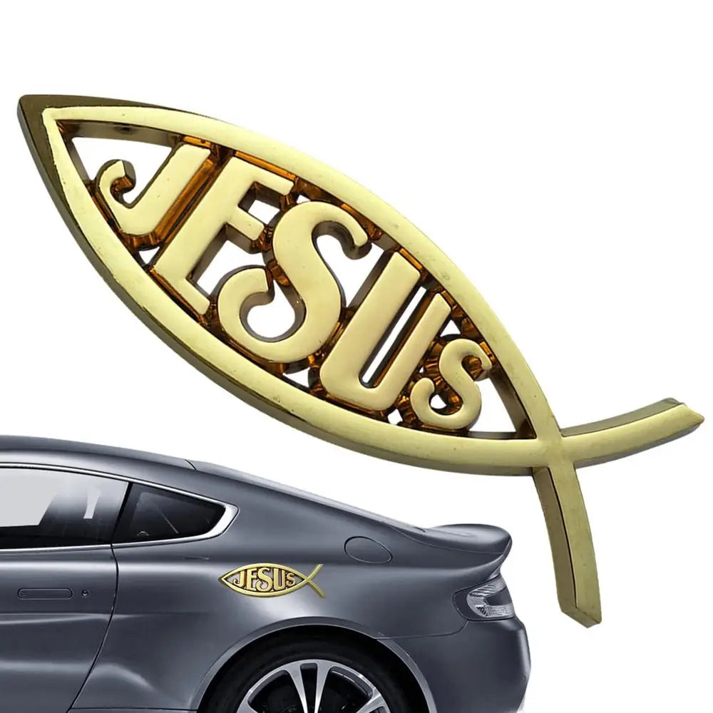 "Jesus Fish" Car Emblem
