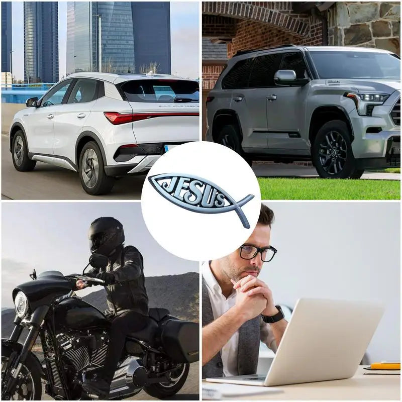 "Jesus Fish" Car Emblem